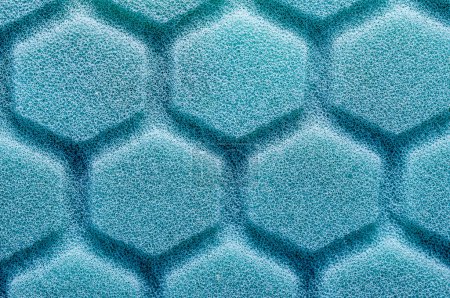 Photo for Hexagon sponge pattern background, open cell foam - Royalty Free Image