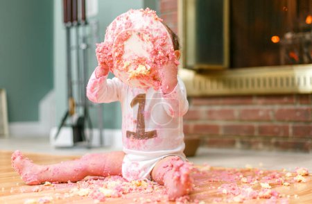 Toddler's First Birthday Cake Smash
