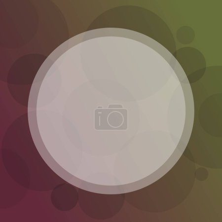 Foto de Fondo de círculos coloridos abstractos, nueva cita de moda en las redes sociales post - Imagen libre de derechos