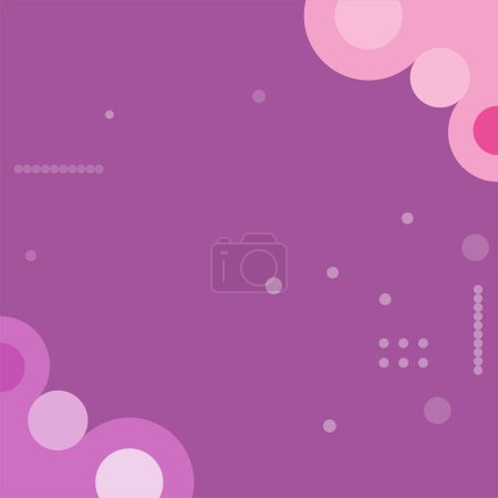 Illustration for Editable Trendy gradient social media template, colorful circles background wallpaper - Royalty Free Image
