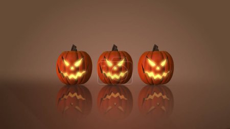 Halloween Jack-o '-Laterne Hintergrund mit Kürbissen