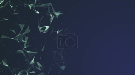 Technology background with triangle shapes