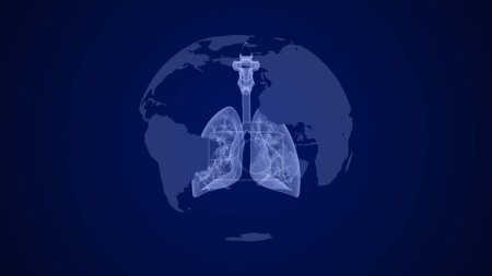 Día mundial de los pulmones humanos sanos