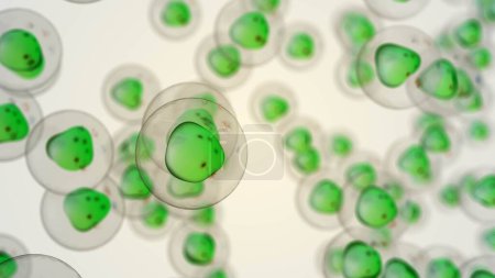 Photo for Medical animation of cancer cells - Royalty Free Image