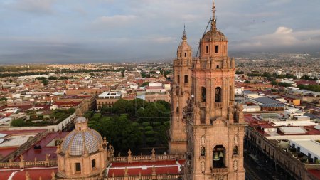 Photo for Morelia Dron Catedral Colonial - Royalty Free Image