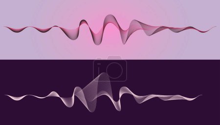 Photo for Image of the musical equalizer. on dark and light backgrounds. Abstract Audio waves frequency technology. - Royalty Free Image