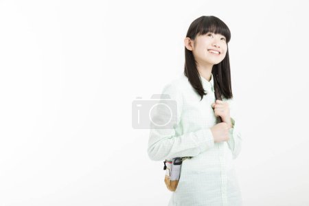 Foto de Estudio retrato de sonriente chica asiática - Imagen libre de derechos