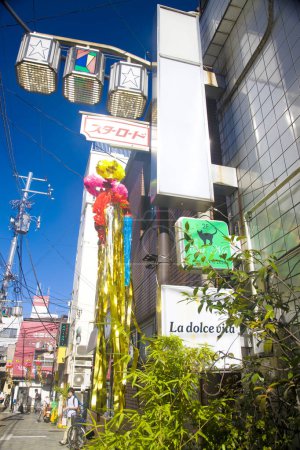 Photo for Beautiful Tanabata festival decorations in Japan - Royalty Free Image