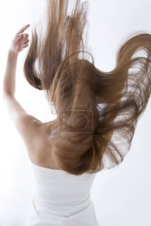 Foto de Mujer hermosa con el pelo que fluye
. - Imagen libre de derechos