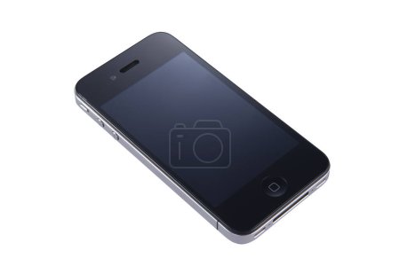 Téléchargez les photos : Smartphone moderne isolé sur fond blanc - en image libre de droit