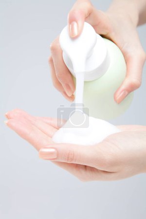 Photo for Hands with cream for body - Royalty Free Image