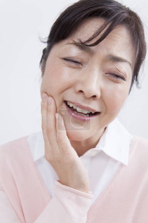 Photo for Close up asian woman with toothache - Royalty Free Image