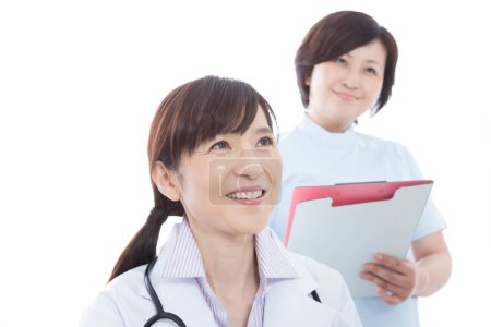 Foto de Retrato de estudio del médico y enfermero japonés - Imagen libre de derechos