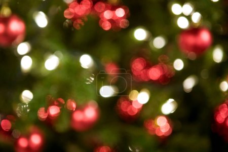 Blurred bokeh lights, colorful abstract background 