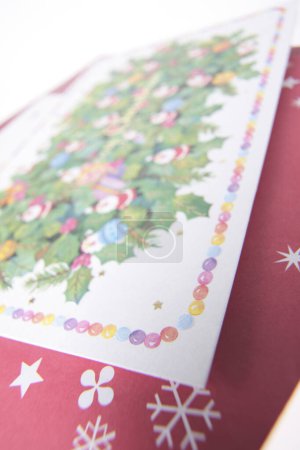 Foto de Tarjetas de felicitación de Navidad sobre fondo blanco. tarjetas navideñas de Navidad - Imagen libre de derechos