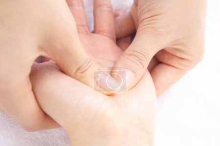 Photo for Close up female hands doing massage - Royalty Free Image