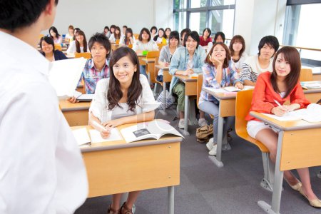Photo for Asian students in the university classroom - Royalty Free Image