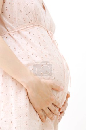 Photo for Close up of pregnant woman belly. - Royalty Free Image