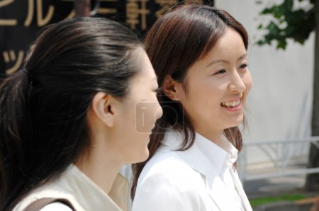 Photo for Japanese women walking on street - Royalty Free Image