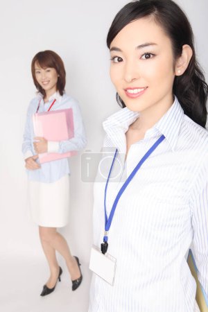 Photo for Portrait of two young asian businesswomen - Royalty Free Image
