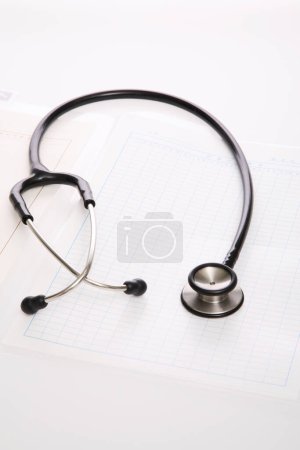 Photo for Medical stethoscope on table - Royalty Free Image