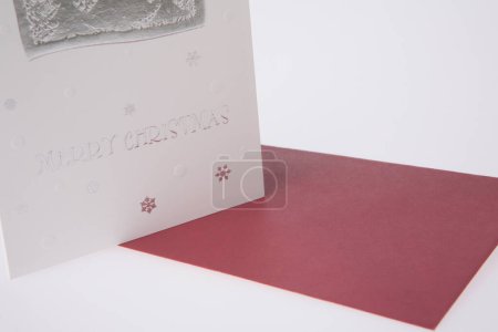 Foto de Tarjetas de felicitación de Navidad sobre fondo blanco. tarjetas navideñas de Navidad - Imagen libre de derechos