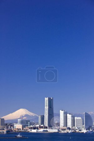 Photo for Beautiful view of Tokyo cityscape and mountain Fuji - Royalty Free Image