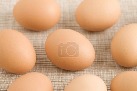 Photo for Fresh eggs, close up view, food concept - Royalty Free Image