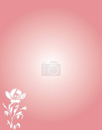 Photo for Beautiful decorative abstract background with floral elements - Royalty Free Image