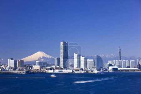 Téléchargez les photos : Belle vue sur le paysage urbain de Tokyo et la montagne Fuji - en image libre de droit