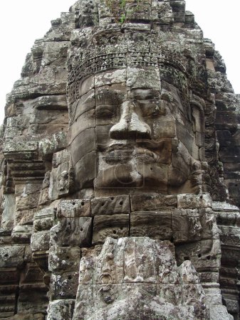 Photo for Huge stone face in Angkor wat, Cambodia - Royalty Free Image
