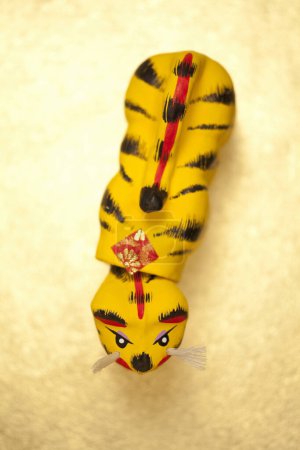 Photo for Beautiful tiger toy, closeup - Royalty Free Image