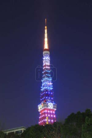 Téléchargez les photos : Tour de Tokyo au Japon en arrière-plan du soir - en image libre de droit