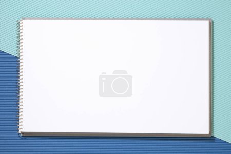 Photo for White  notepad page  on abstract  background - Royalty Free Image