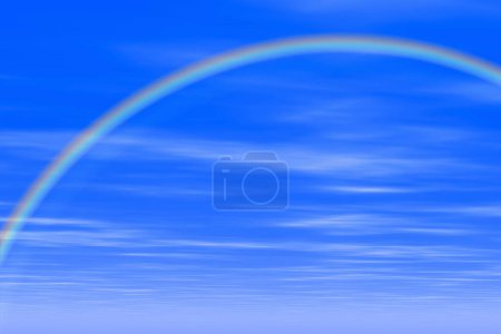 Téléchargez les photos : Arc-en-ciel bleu, fond nature - en image libre de droit