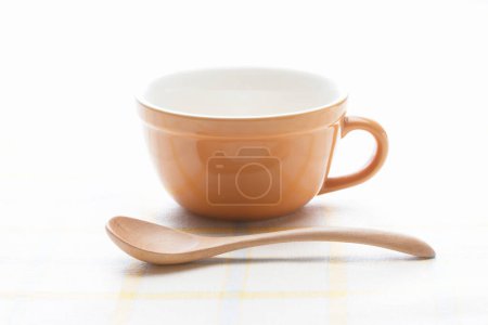 Photo for Coffee cup with spoon - Royalty Free Image