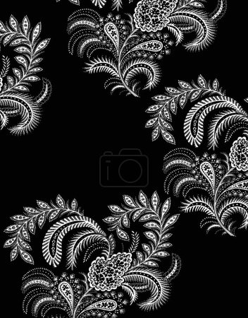 Photo for Pattern with decorative floral ornament - Royalty Free Image