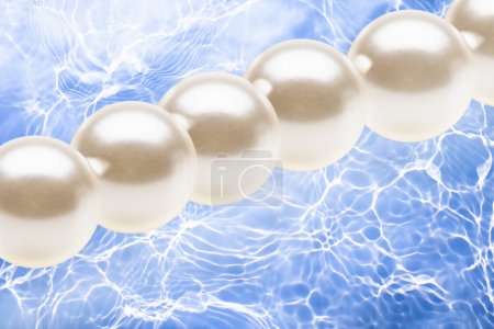 Photo for Close up view of beautiful shiny pearls - Royalty Free Image