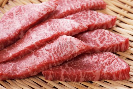 Photo for Raw  Kobe  Steaks as close-up - Royalty Free Image