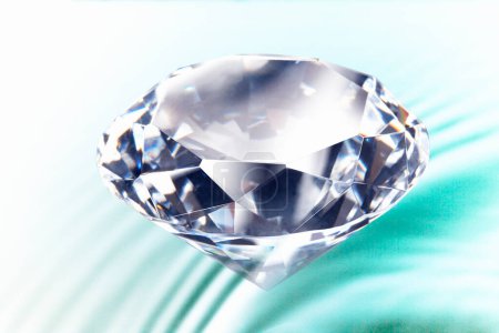 Photo for Diamond on water surface background - Royalty Free Image