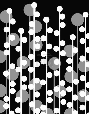 Photo for Abstract geometric black and white pattern - Royalty Free Image