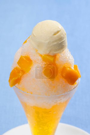 Photo for Ice cream dessert background - Royalty Free Image