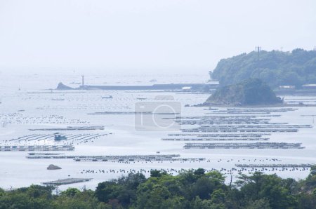 Schöne Aussicht auf die Toba-Bucht in Japan