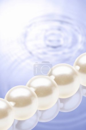Photo for Close up view of beautiful shiny pearls - Royalty Free Image
