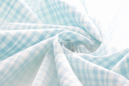 Photo for White and blue fabric background, soft focus. abstract blue color - Royalty Free Image