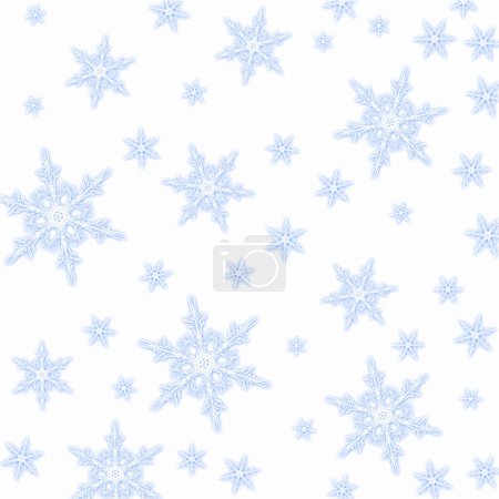 Foto de Hermoso fondo de invierno con copos de nieve. navidad copos de nieve fondo - Imagen libre de derechos