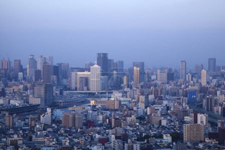 widok z wieżowca w Tokio, Japonia