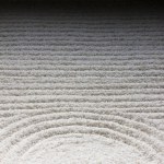 abstract zen gravel waves pattern 