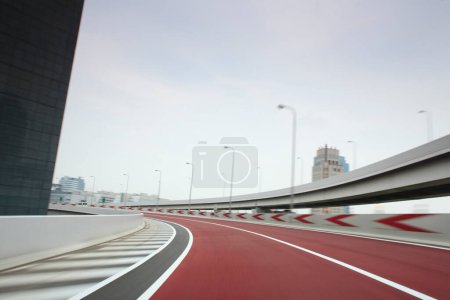 Photo for Empty asphalt road in city of japan - Royalty Free Image
