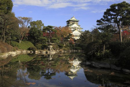 Photo for Osaka castle in autumn, Japan - Royalty Free Image